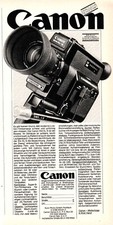 3w24879/ Reklame von 1977 &ndash; Canon Filmkameras
