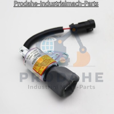 Flameout Shut Off Solenoid Valve 12V for Bobcat Kubota V2203 Engine 1E231-6001