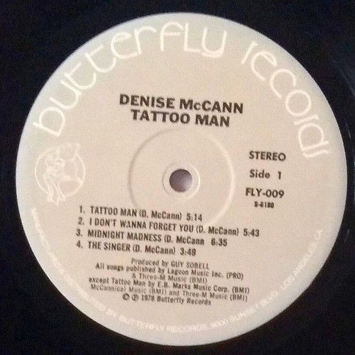 Denise McCann ~ Tattoo Man NM LP Sexy Disco Midnight Madness Angel Face Jimi BTO - Picture 4 of 4