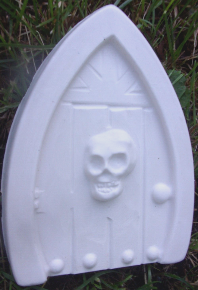 Skull Fairy door plastic mold plaster concrete casting mould 9"H x 7"W x 3/4" eBay