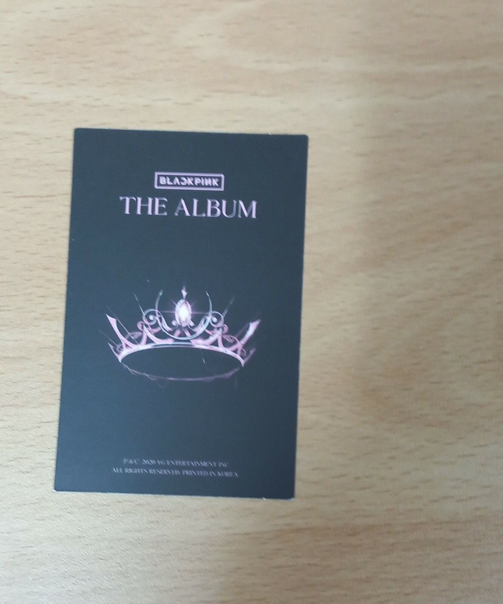 Blackpink The Album Official Jisoo Photocard 1ea (Type A) | eBay