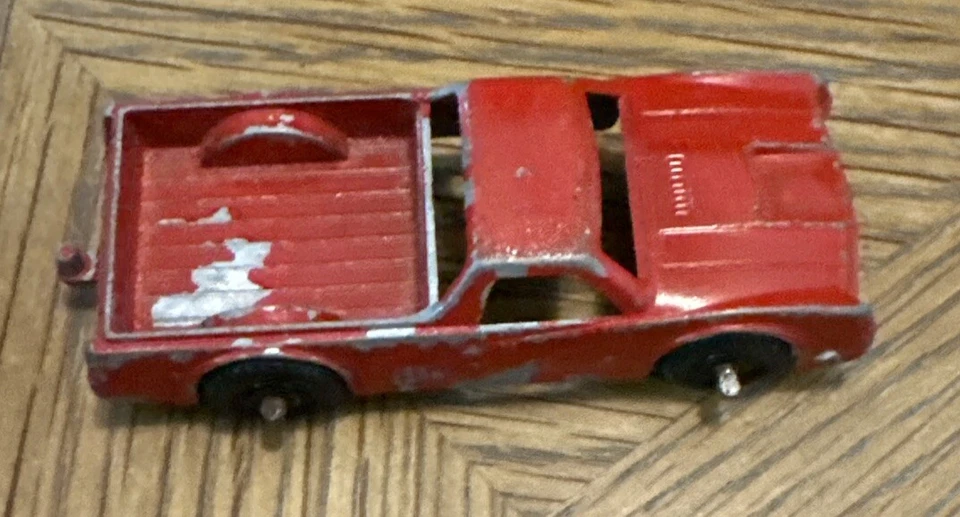 Vintage Midgetoy Red Chevrolet El Camino Toy Made in Rockford Illinois USA Wheel - Image 3 of 4