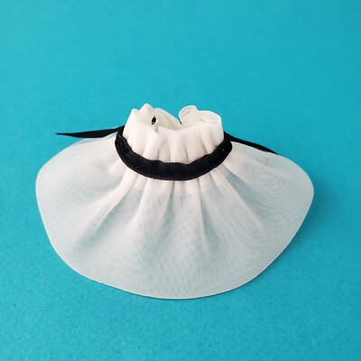 Vintage Barbie WHITE ORGANDY HAT 934 After Five (1962) DRESS-UP HATS (1964) NM