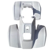 KTX Pro  Honda TRX70  Heavy Duty Front and Rear Fender Plastic Set WHITE 86-87