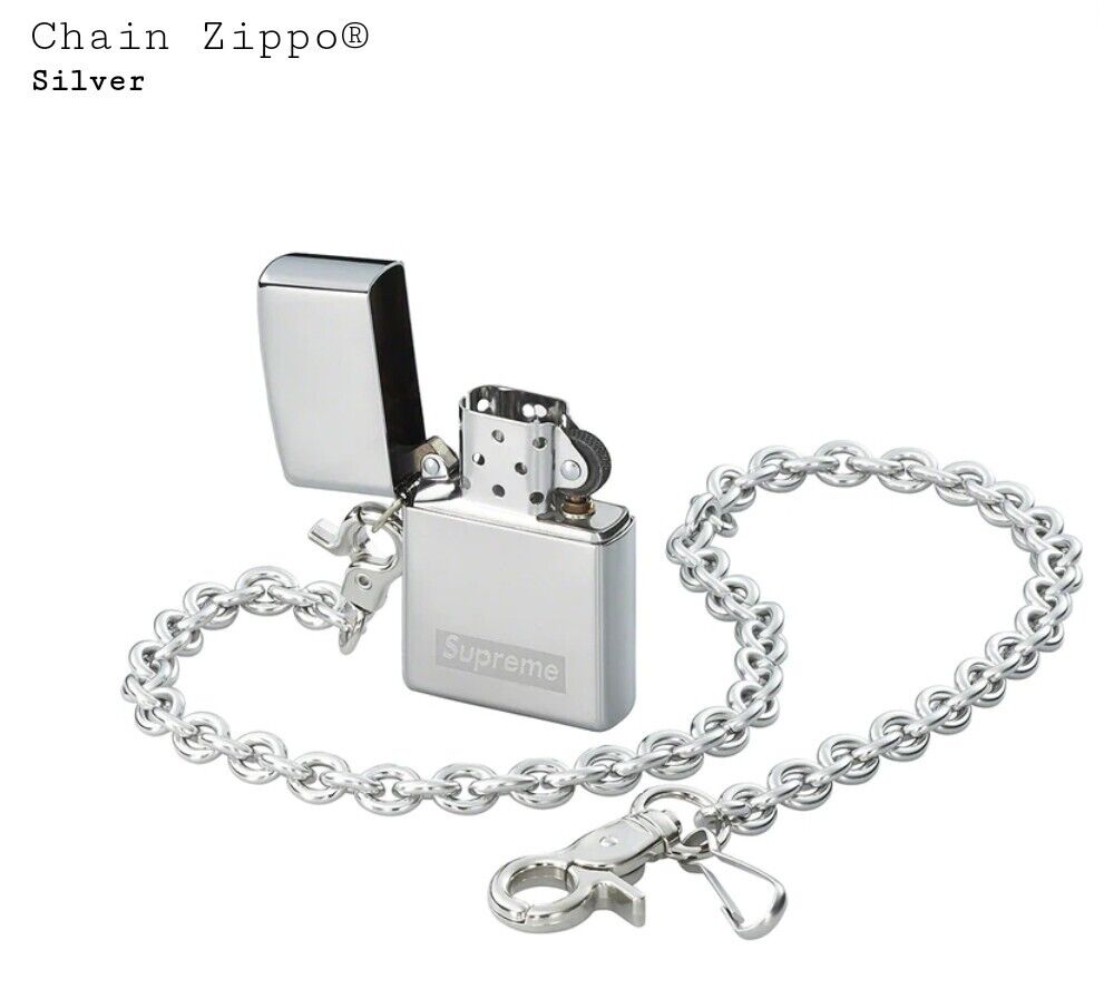 Supreme Undercover Chain Zippo Lighter Silver New SS23 in hands fast  shipping 🔥