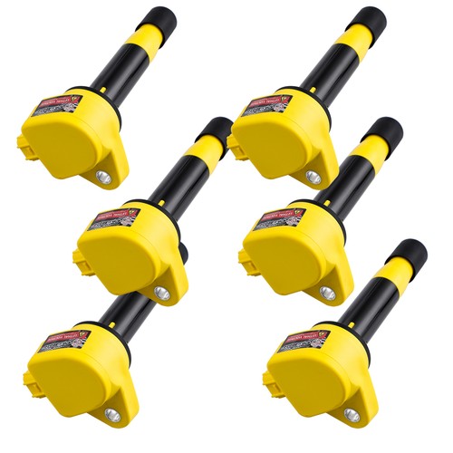 6 Ignition Coil & Spark Plug for Honda Accord Acura TL RL TSX 3.5L 3.7L V6 UF603 - Picture 7 of 12