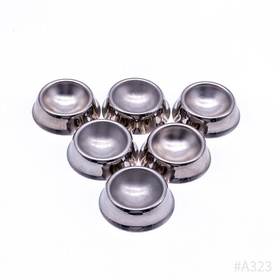 Set of 6 Cromargan Egg Cups, Round Stackable 6 Pieces Made in Germany 6cm Ø