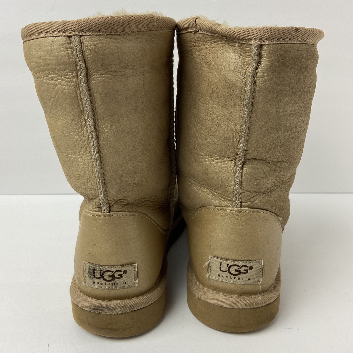 UGG Classic Short Boots Tan/Gold Metallic 5842 Women