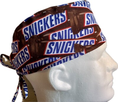 Snickers Candy Scrub Hat Chemo Cap
