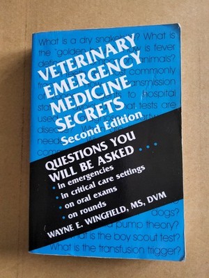 Veterinary Emergency Medicine Secrets Wingfield Paperback Elsevie