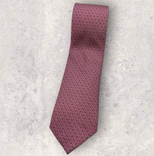 VINEYARD VINES Men's Silk Tie USA LUXURY Pink Fish Hook W:3.4" EUC