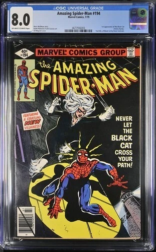 Amazing Spider-Man #194 CGC 8.0 1st App Black Cat