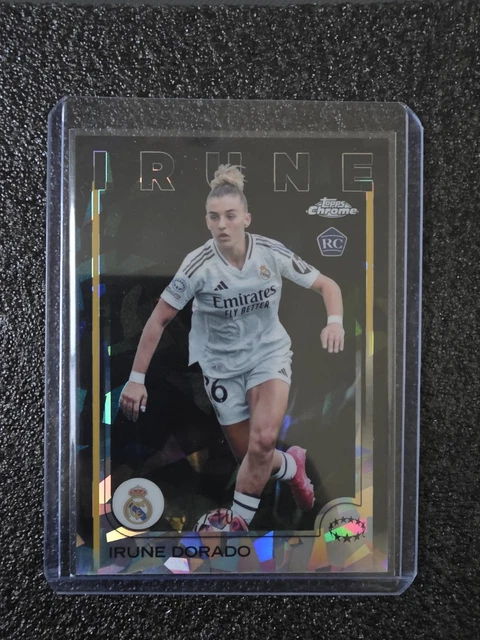 2024-2025 Topps Chrome UEFA Womans Sapphire Irune Dorado RC Black /10