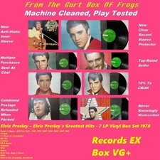 Elvis Presley – Elvis Presley's Greatest Hits - 7 LP Vinyl Box Set 1978 EX VG+