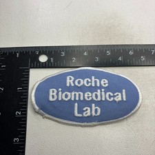 Vtg ROCHE BIOMEDICAL LAB Embroidered Patch (Advertising / Uniform Genre) 60aa