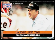 1991 Pro Set Sam Wyche #117 Cincinnati Bengals