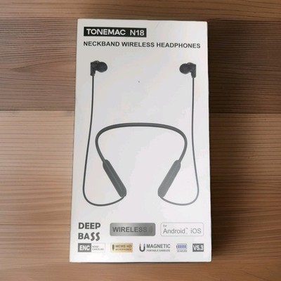 TONEMAC N18 Neckband Bluetooth Earbuds, Wireless Bluetooth N18 Headphones