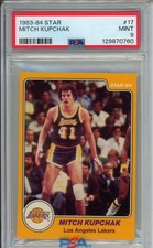 1983-84 Star #17 Mitch Kupchak PSA 9 Los Angeles Lakers