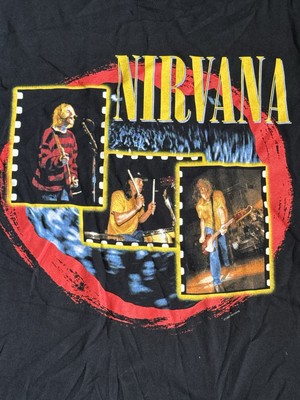 RARE NEW Vintage 1997 NIRVANA Grunge Group Playing Licensed T