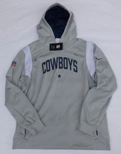 Nike Men's S XL Dallas Cowboys Gray Hoodie Therma Fit -  READ