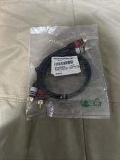 1.5ft premium 2 RCA Plug/2 RCA Plug M/M 22AWG Cable Black