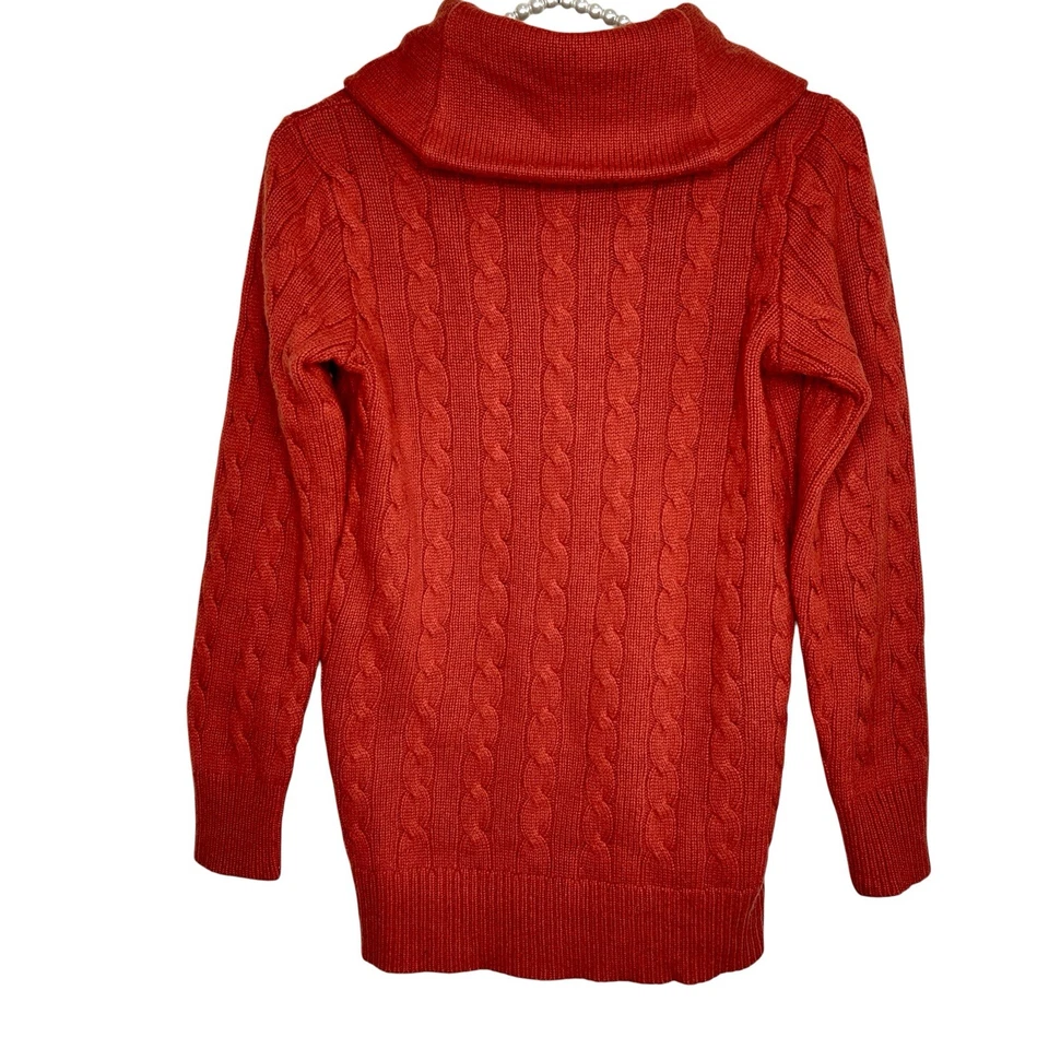 Cárdigan de lana Rugby Ralph Lauren suéter tejido con cable mediano preppy abuelo pescador Foto 2 de 4