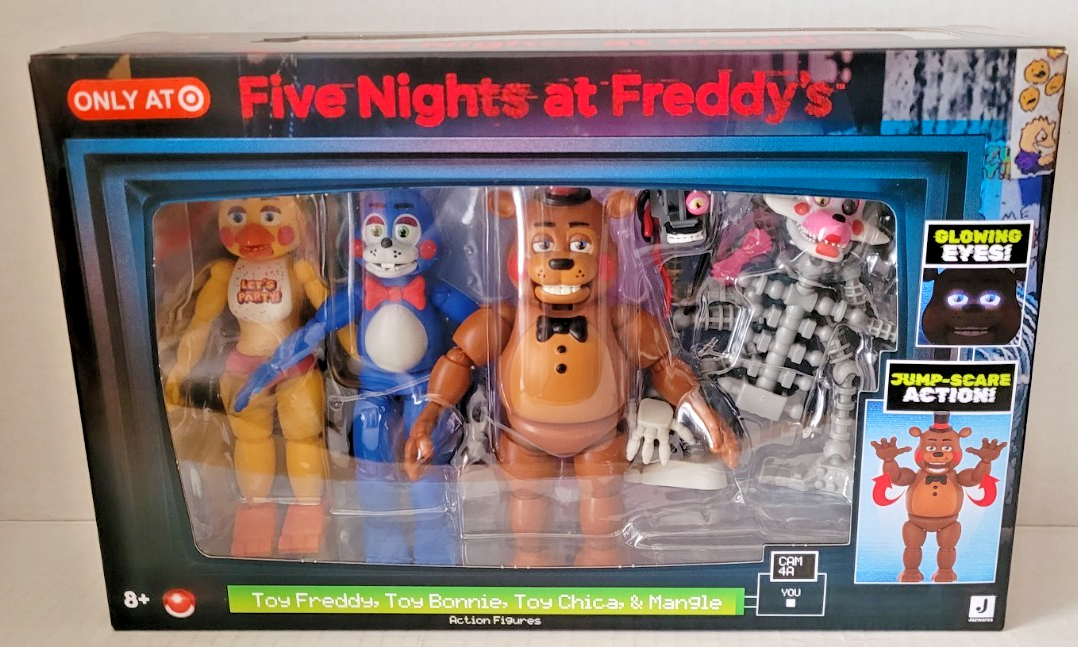 Five Nights at Freddy's 4-Pack Toy Freddy Bonnie Chica Mangle