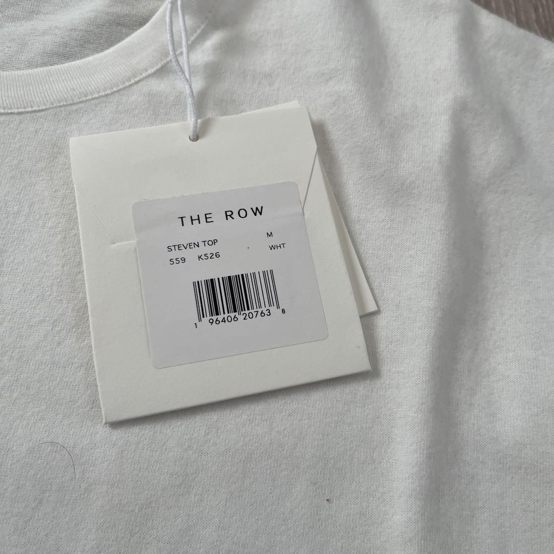FILA THE ROW Steven Top T Shirt Bianca Etichetta Attaccata 100% Cotone Taglia M Mai Usata