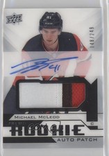 2018 Upper Deck Premier Acetate Rookie /249 Michael McLeod #AR-MM Patch Auto nr2