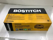 Bostitch® CR2DGAL Galvanized 15° Coil Roofing Nails, 1" Smooth Shank, 7200-Pack