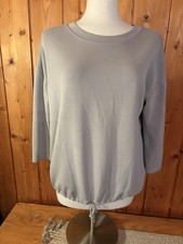 Cable Gauge Studio Crewneck Sweatshirt Women s Medium Gray Pullover Soft