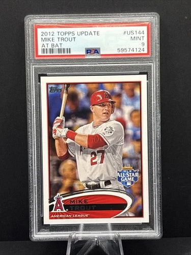 2012 Topps Update Mike Trout #US-144 At Bat All Star Game PSA 9