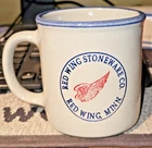 Red Wing Stoneware Co. Coffee Mug Cup Wanamingo  Minnesota -  Made USA