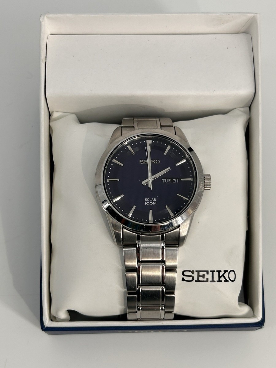 Seiko Solar Blue Men's Watch - SNE361 for sale online | eBay