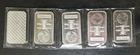 Five HM 1oz Silver Walker Bars in Plastic