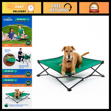 Elevated Travel Dog Bed - Foldable Portable, Moisture-Resistant Fabric, Carry