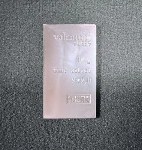 Valcambi .999 Fine Silver 10-Gram Bar Plus 2 One Gram Valcambi .999 bars