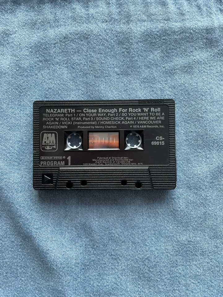 Nazareth- Close Enough For Rock ‘N’ Roll Cassette Tape - Image 3 of 4
