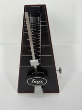Franz Keywound Metronome With Floating Mechanism Button Brown Plastic Case 0805