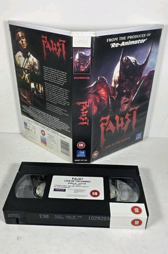FAUST: LOVE OF THE DAMNED (2001) - VHS Video - BIG BOX - UK / PAL Ex Rental - Picture 1 of 5