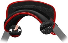 ZINZ Universal Shoulder Pad with Ultra Thick Cushion for Bag Black-red Edge