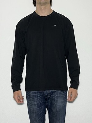 VANS Langarmshirt Pullover Sweater Schwarz Mini Logo Gr XL