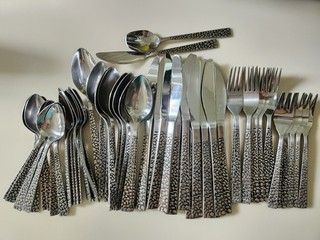 PAMPLONA 59 4 Pieces Vintage Flatware National Modern Design Stainless Japan