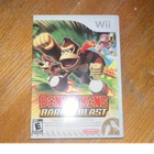 Nintendo Donkey Kong Barrel Blast Racing Game Wii with Instruction Booklet