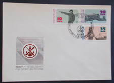 Ersttagsbrief DDR Michel 2220 bis 2222 gestempelt 1977 Sport und Technik
