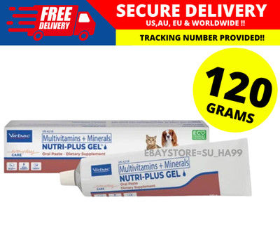 Virbac Nutriplus Nutri Plus Gel Supplement for Cats & Dogs (120g)