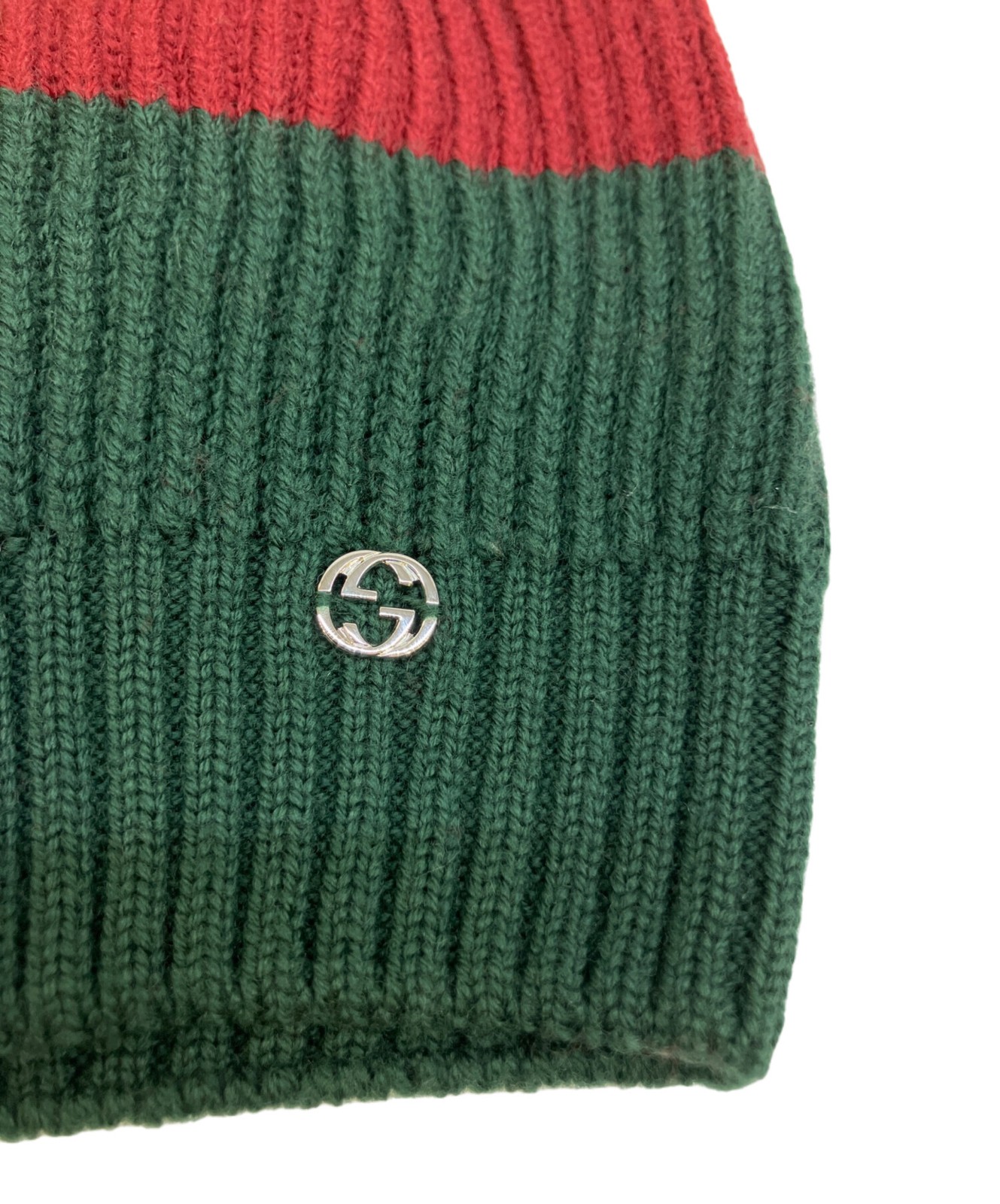 Gucci Knit Beanie Cap Green Unisex Authentic thumbnail 8