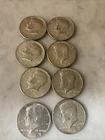 1967 8-Kennedy Silver Half Dollar Lot 40% Silver