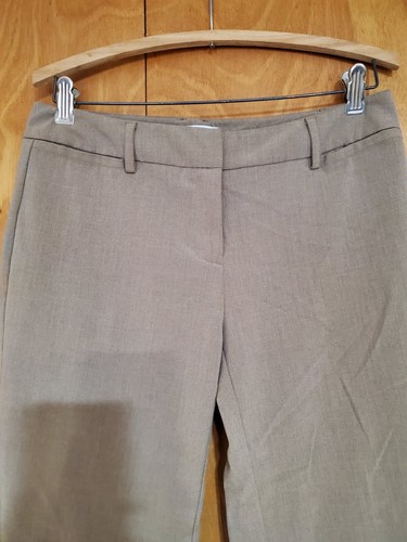 New York & Company Stretch Bootcut Pants Women's Size 4 Ave Tan Lowest Waist - Picture 2 of 6