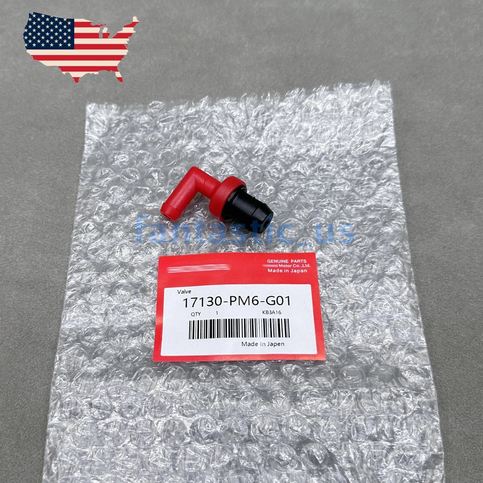 New New PCV Valve 17130-PM6-G01 For Honda Acura Integra B16 B18 B18C Red - Изображение 3 из 3